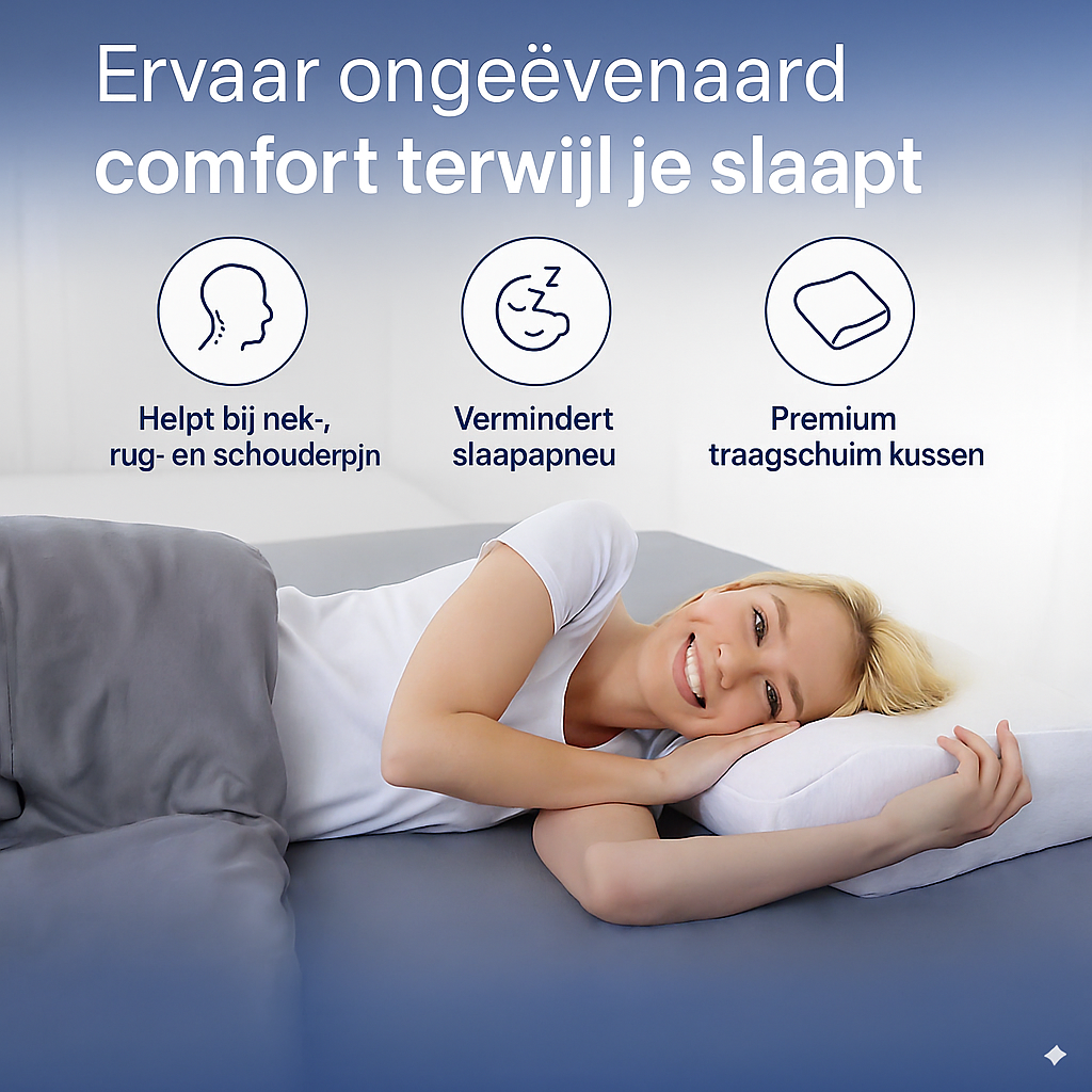 Ergonomisch Nekkussen Voor Zij- En Rugslaper DONAMA Cervicaal Kussen Ergonomisch Nekkussen Voor Zij- En Rugslaper DONAMA Cervicaal Kussen